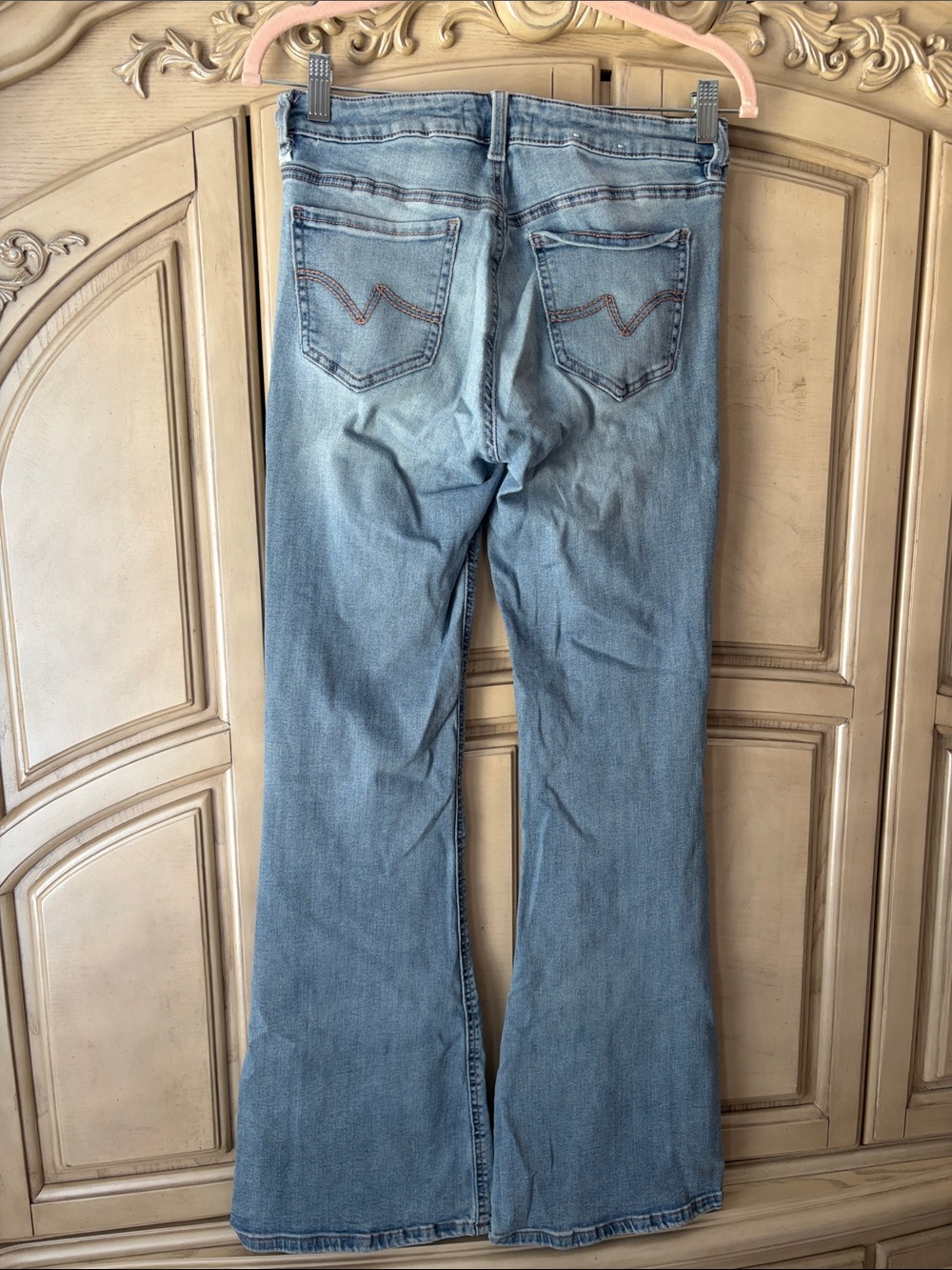 Garage Light Blue Flared Women's Jeans (low rise) - Picture 2 of 2